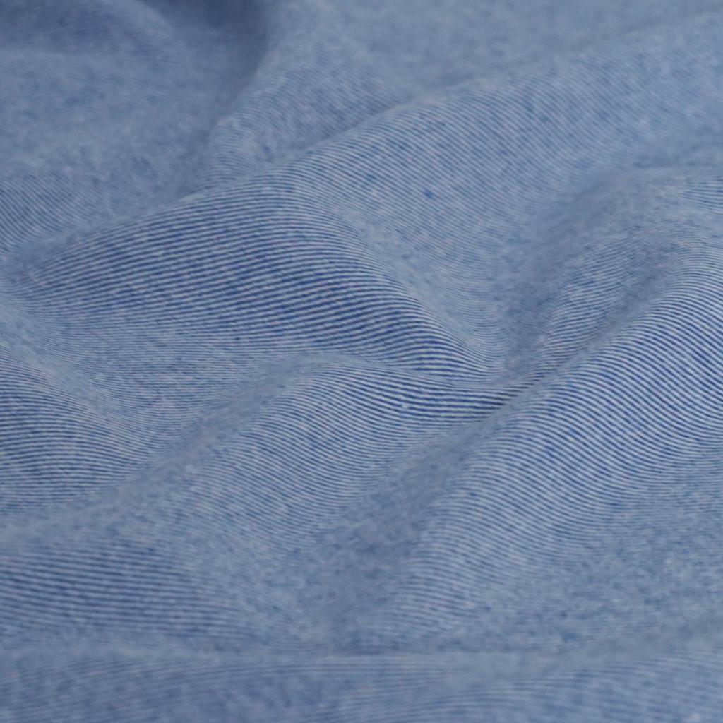 Flanell Baumwoll-Twill blau melange – Westfalenstoffe